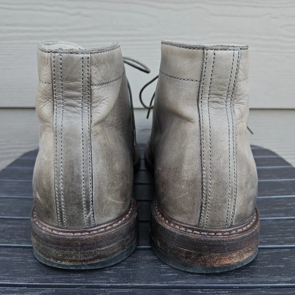 Frye Murray Chukka Boots Taupe Gray Green Lace Up Short Boots Casual Men's 10
